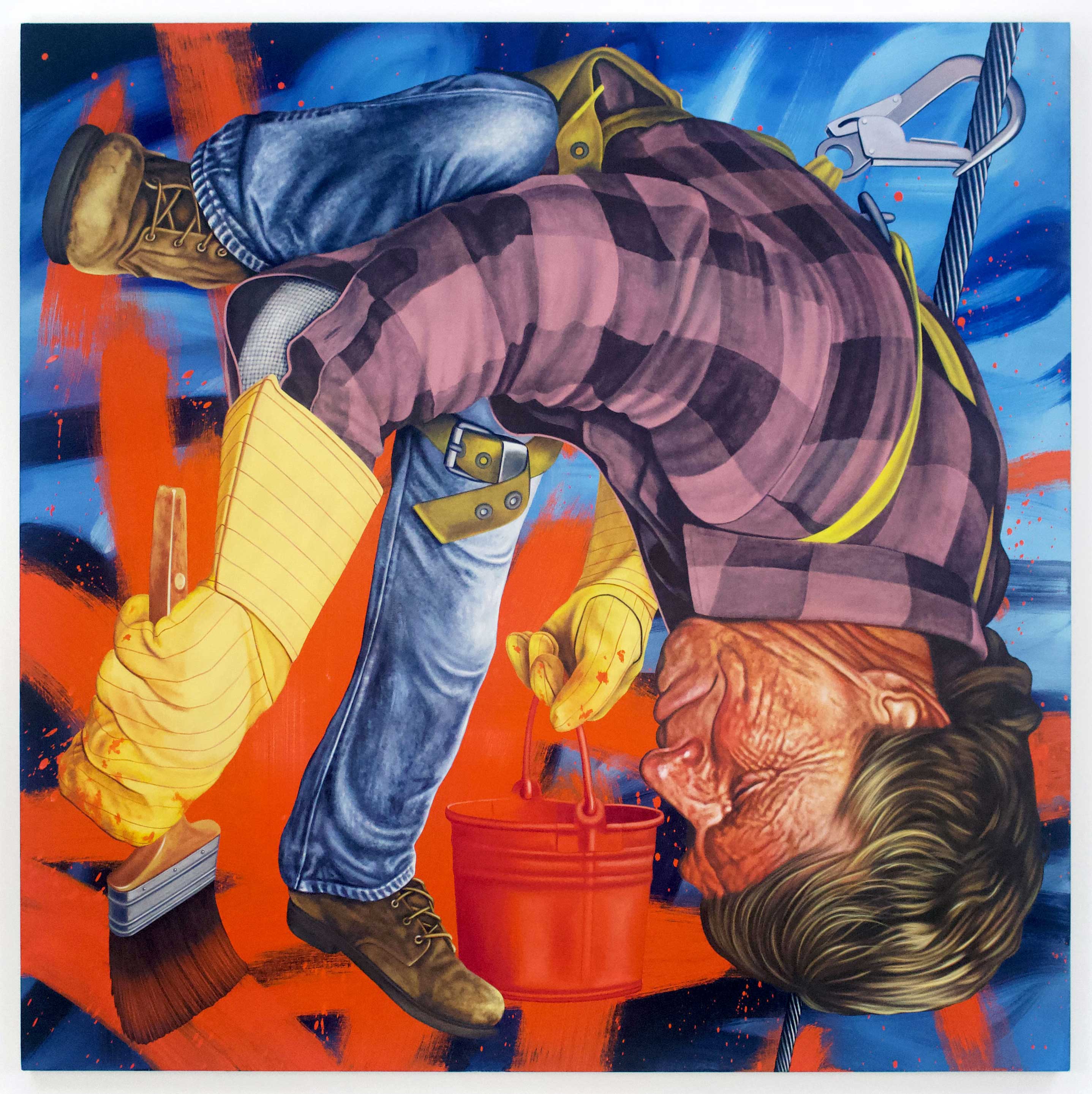 The Bridge Painter, oil on canvas by Henry Gunderson, 2025